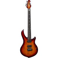 Sterling Majesty MAJ200X Flame Blood Orange Burst - Vue 1